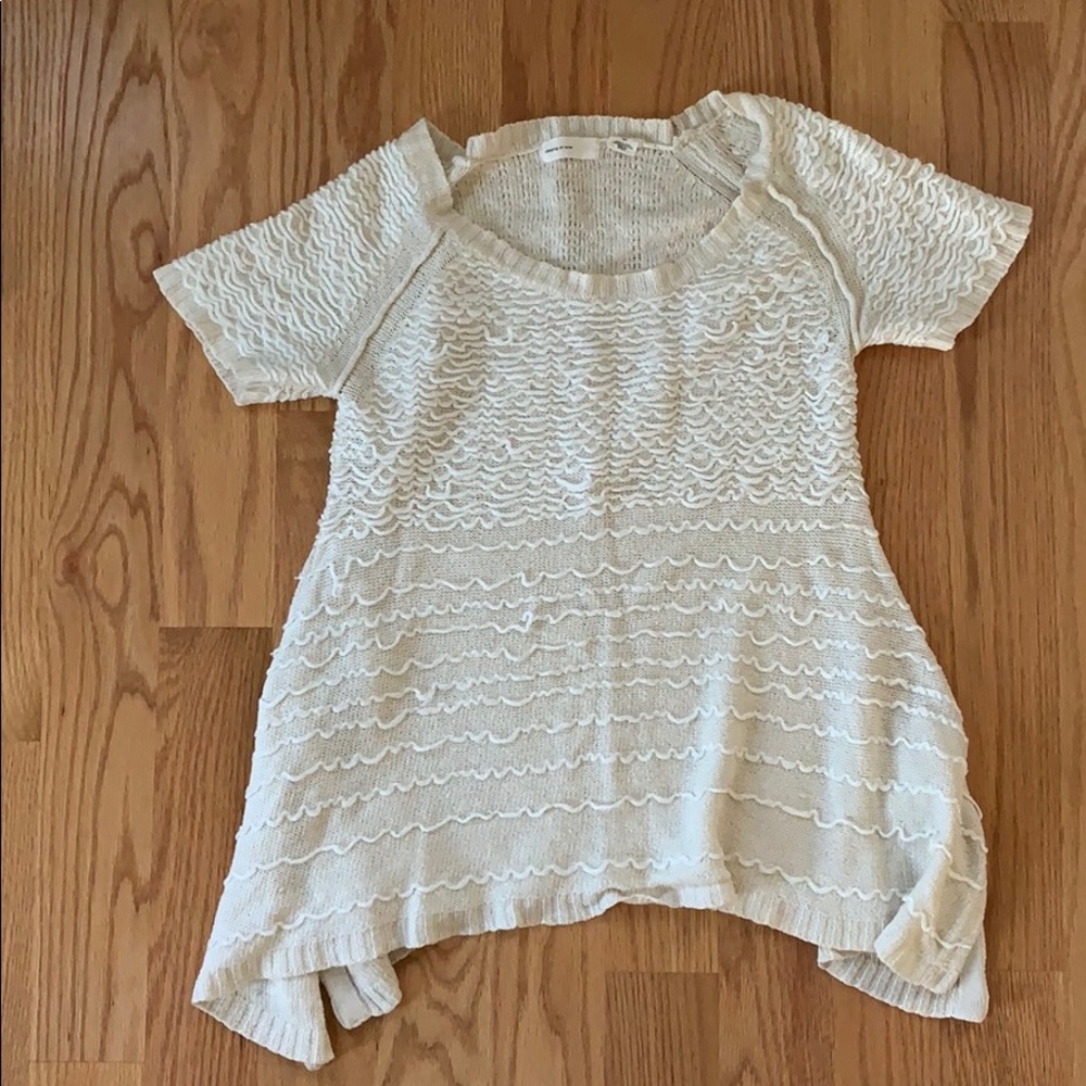 Anthropologie Short sleeve sweater
